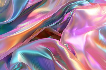 Fototapeta premium Multi-colored dress made of liquid paints. Generative AI