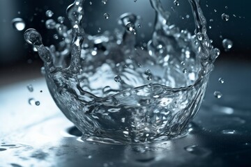 Splash drop in water, Generative ai