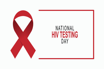 National HIV Testing Day background.