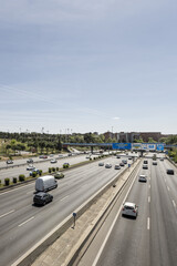 Road traffic on a ring road