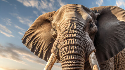 african elephant created with Generative AI technology