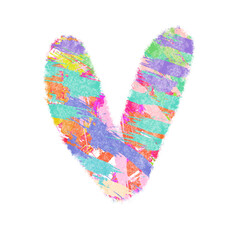 watercolor handmade hearts on a white background. recommended for printing on paper and fabric, create patterns and use Valentine`s Day for the holiday