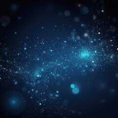 Obraz premium Blue Sparkle with a Dark Background Generative AI 