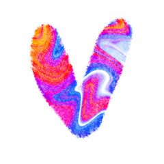 watercolor handmade hearts on a white background. recommended for printing on paper and fabric, create patterns and use Valentine`s Day for the holiday