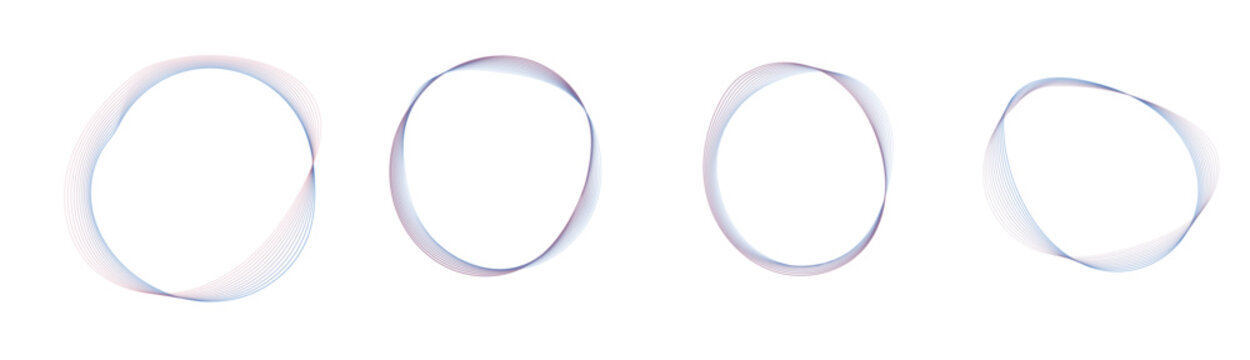 circle line wave waveform frame
