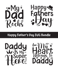 Happy Father's Day SVG Design Bundle