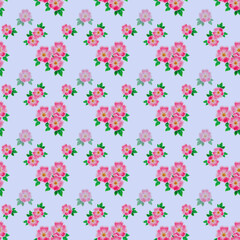 Naklejka na ściany i meble seamless pattern with flowers