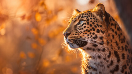 amur leopard created with Generative AI technology