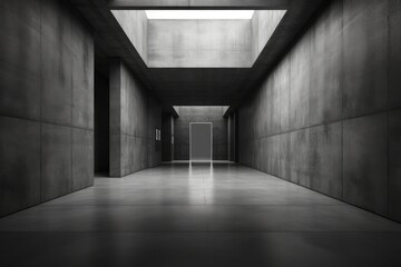 dark abstract modern concrete interior backdrop