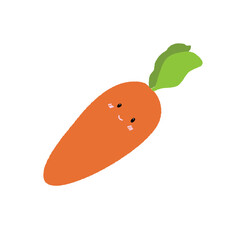 Hand drawn cute carrot