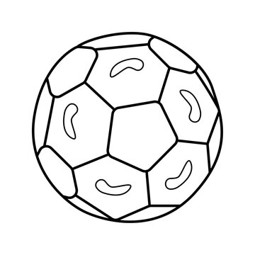 soccer ball in doodle style