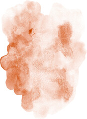 Orange-Brown Watercolor Texture Hand-painted