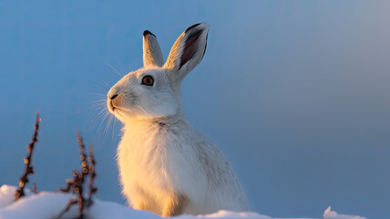 rabbit on a farm created with Generative AI technology