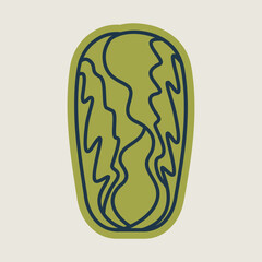 Chinese cabbage isolated vector icon
