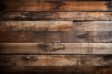 Rustic wooden plank background in shades of brown, Generative ai