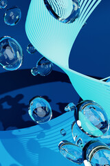 Abstract circles with background