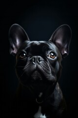French Bulldog Silhouette - Elegance in Black