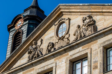 Fototapeta na wymiar Barock - Historisches Gebäude in der Innenstadt von Bayreuth