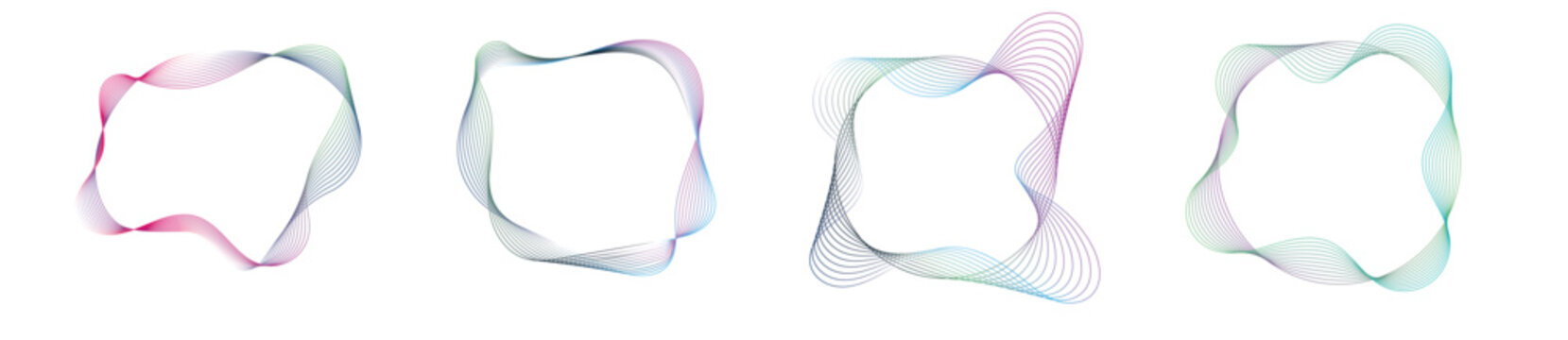 dynamic wave line circle waveform beat dinamic color