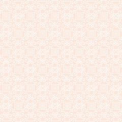 Abstract simple geometric vector seamless pattern with gold line texture on white background. Light modern simple wallpaper, bright tile backdrop, monochrome graphic element