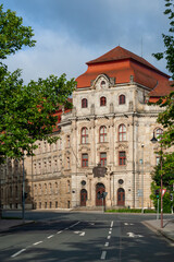 Historischer Justizpalast in der Festspielstadt Bayreuth (Oberfranken, Franken, Bayern)