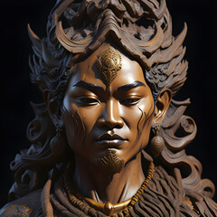 Guardian of Strength: Statue of Thao Wessuwan from Thailand