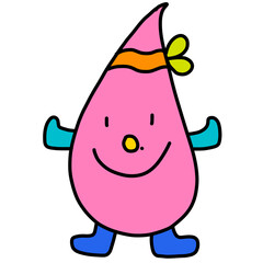 illustration of a cartoon character (monster o)