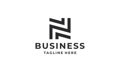 Initials N logo design. Initial letter logo design vector
