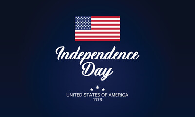 USA Independence Day celebration. American national holiday. Vector Illustration