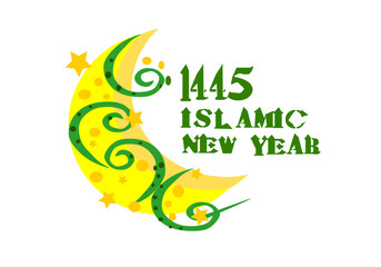 Naklejka premium islamic new year. vector of islamic new year. 