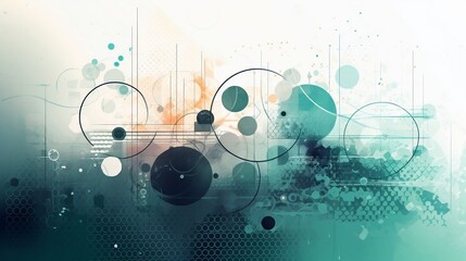 abstract background with notes