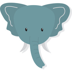 Cute Elephant Head