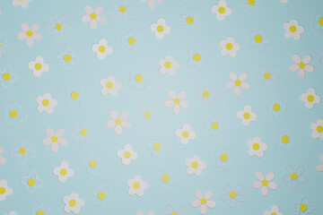 Groovy flower cartoon characters