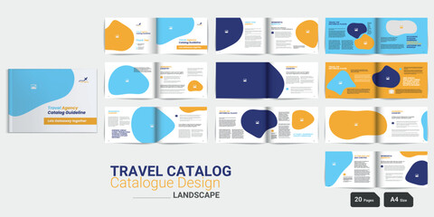 Travel Catalog Design Travel Catalog Layout Travel Agency Brochure Layout Travel Guide Brochure