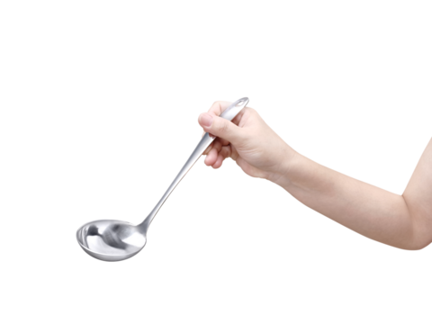 Hands are holding a dipper Isolated PNG transparent - Powered by Adobe