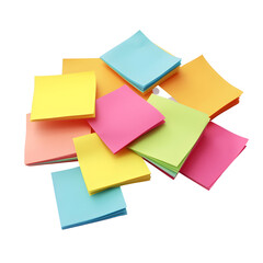 colored sticky notes transparent background
