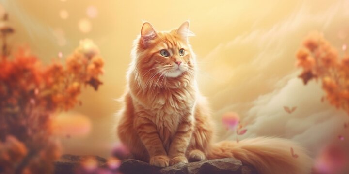 Furry orange cats cute tongue out pose HD wallpaper download