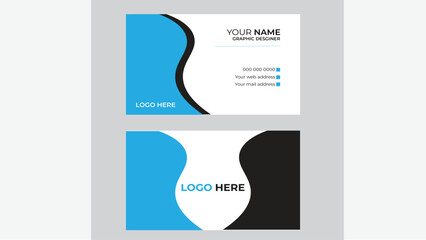 creative modern name card and business card.Business card design template, Clean professional business card template, visiting card, business card template.