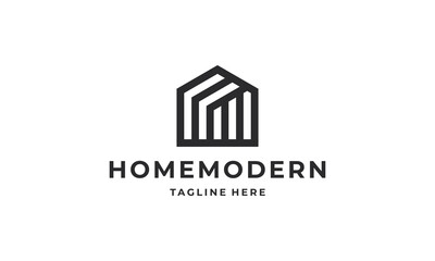 Home, house, real estate, building modern logo design vector