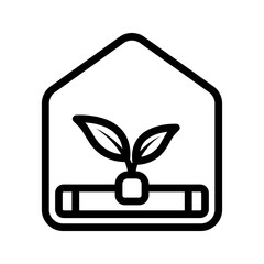 Greenhouse icon. sign for mobile concept and web design. vector illustration
