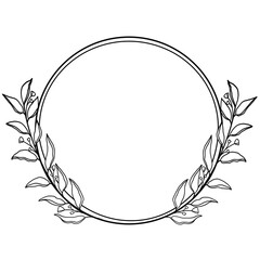 Frame with floral pattern for decorating various cards Different types of banners and panthers