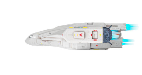 dropship space ship aircraft side view © DM7