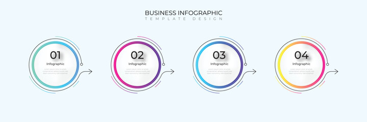 infographic business design template vector for infographic timeline, steps, technology, people, chart, graph,  flowchart, diagram, circle label, infographic layout design.