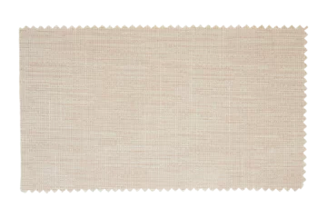 Plexiglas foto achterwand Beige fabric swatch samples texture isolated with clipping path © aopsan