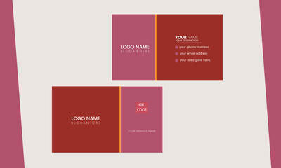 corporate business card design for personal identity
