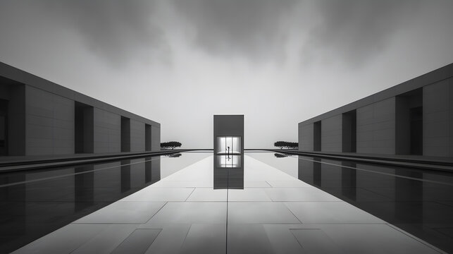minimalist elegance of contemporary architecture. Generative AI