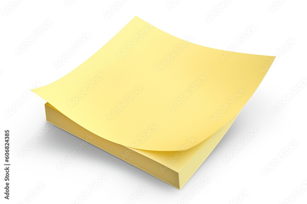 Poster postit note isolated on white background. generated by ai