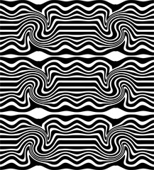 seamless pattern with lines wave texture wallpaper design zebra textile geometric tile 