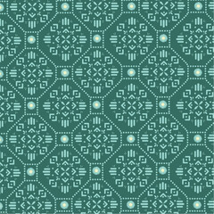 batik floral pattern background vector