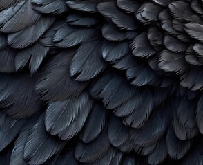 Fototapeta premium black crow's wing texture